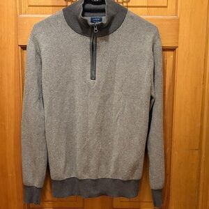 J. Crew Men's Zip-Up Sweater in Gray